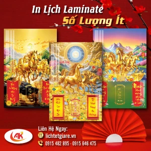 In lịch Tráng gương số lượng ít