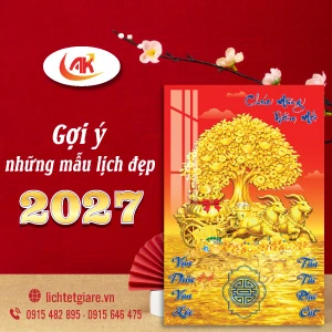 gợi ý những mẫu lịch 2027
